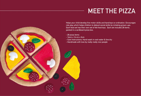 Playfood Felt Pizza